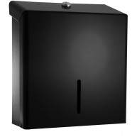C21 Hygiene BMD04 C Fold Hand Towel Metal Dispenser Black